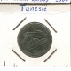 1/2 DINAR 1976 TÚNEZ TUNISIA Moneda #AP835.2.E.A - Túnez