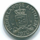 25 CENTS 1970 ANTILLAS NEERLANDESAS Nickel Colonial Moneda #S11440.E.A - Nederlandse Antillen