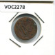 1734 HOLLAND VOC DUIT NIEDERLANDE OSTINDIEN NY COLONIAL PENNY #VOC2278.7.D.A - Nederlands-Indië