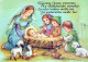 CRISTO SANTO Gesù Bambino Natale Vintage Cartolina CPSM #PBB939.A - Jesus