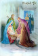 Vergine Maria Madonna Gesù Bambino Natale Religione Vintage Cartolina CPSM #PBB859.A - Jungfräuliche Marie Und Madona