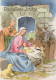 Vierge Marie Madone Bébé JÉSUS Noël Religion Vintage Carte Postale CPSM #PBB900.A - Jungfräuliche Marie Und Madona