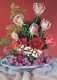 FLOWERS Vintage Postcard CPSM #PAS605.GB - Fleurs