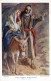 BURRO Animales Religión Vintage Antiguo CPA Tarjeta Postal #PAA183.A - Donkeys