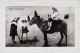 BURRO Animales Niños Vintage Antiguo CPA Tarjeta Postal #PAA352.ES - Donkeys