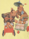 MONO Vintage Tarjeta Postal CPSMPF #PKG943.ES - Monkeys