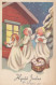 ANGE Noël Vintage Carte Postale CPSMPF #PKD382.FR - Engel