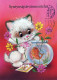 GATTO KITTY Animale Vintage Cartolina CPSM #PAM268.IT - Cats
