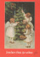 ANGELO Buon Anno Natale Vintage Cartolina CPSM #PAG912.IT - Engel