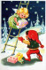 ANGELO Buon Anno Natale Vintage Cartolina CPSMPF #PAG785.IT - Engel