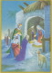 Vergine Maria Madonna Gesù Bambino Natale Religione Vintage Cartolina CPSM #PBP708.IT - Jungfräuliche Marie Und Madona