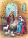 Vergine Maria Madonna Gesù Bambino Natale Religione Vintage Cartolina CPSM #PBP644.IT - Jungfräuliche Marie Und Madona