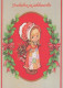 Buon Anno Natale BAMBINO Vintage Cartolina CPSM #PAU165.IT - Anno Nuovo