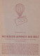 1957 - Wilhelm Hofinger - Die "Alteste" Luftpost Der Welt ( Pariser Ballonpost 1870-1871) - Ballons Montés De Paris - Posta Aerea E Storia Aviazione