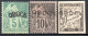 2938. OBOCK 1892 3 CLASSIC STAMPS LOT,MH - Nuevos