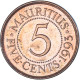 Monnaie, Maurice, 5 Cents, 1993 - Maurice