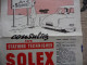 PUBLICITÉ 1959 QUI PENSE CARBURATION PENSE SOLEX - VELOSOLEX - 1950 - ...