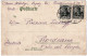 Belle-Époque Vintage Imperial Germany Postcard 2 X 5 Pfennig Stamps 27.02.1910 Leipzig To Bordeaux - Cartoline