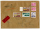 Germany, East 1983 Insured Mail V-Label Cover; Dresden To Berlin-Pankow; Mix Of Stamps - Brieven En Documenten