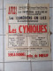 Affiche  De Spectacle 1948 - Les Comédiens En Lice Présentent " LES CYNIQUES " - Interprètes Et Un Chanteur Guitariste - Manifesti