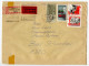 Germany, East 1987 Registered Express Cover; Berlin, Palast Der Republik To Bad Schandau; Mix Of Stamps - Storia Postale