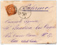 1887 LETTERA  CON ANNULLO MESTRE VENEZIA + AMBULANTE PONTEBBA UDINE - BOLOGNA - Storia Postale
