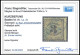 BADEN LP 2x O, 1863, 3 Kr. Schwarz Auf Gelb, Seltener Blauer R2 HOCHHAUSEN, Rechts Kleiner Einriss Sonst Pracht, Kurzbef - Afgestempeld