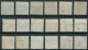 BADEN O, 1860/6, 18 Verschiedene Gestempelte Werte, U.a. Die Spitzenwerte 18 Kr. Und 30 Kr., Unterschiedliche Erhaltung, - Gebraucht