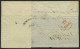 HAMBURG VORPHILA 1826, HAMBURG, L1 Auf Begleitschein Nach Hannover, Handschriftlich Nebst 1 Korb..., Roter Datumsstempel - Prephilately