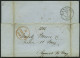 HAMBURG - GRENZÜBERGANGSSTEMPEL 1843, T 12 MAY, In Rot Auf Brief Von Berlin Nach London, Feinst (Registraturbug) - Préphilatélie