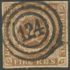 SCHLESWIG-HOLSTEIN DK 1IIb O, 124 (NEUMÜNSTER) Zentrisch Auf 4 RBS Graubraun (Facit 2IVc), Kabinett, Fotoattest C.A. Møl - Schleswig-Holstein