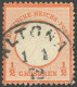 Dt. Reich 3 O, 1872, 1/2 Gr. Ziegelrot Mit Zentrischem Ersttagsstempel ALTONA 1.1.72, Kabinett, RR!, Fotoattest Brugger - Autres & Non Classés