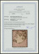 Dt. Reich 16 O, 1872, 1/4 Gr. Grauviolett Mit K1 WIESBADEN 31.12.74 Vom Letzttag, Pracht, RR!, Fotoattest Brugger - Sonstige & Ohne Zuordnung