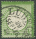 Dt. Reich 17b O, 1872, 1/3 Gr. Grausmaragdgrün Mit Hufeisenstempel LÜBECK (Sp 22-4), Ein Kurzer Zahn Sonst Pracht, Fotob - Andere & Zonder Classificatie