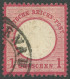 Dt. Reich PräF. O, 1872, 1 Gr. Rotkarmin Mit Mehreren Kleinen Prägeausfällen, Pracht, Fotobefund Sommer - Other & Unclassified