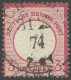 Dt. Reich 25 O, 1872, 3 Kr. Rotkarmin Mit NDP K1 SCHWEINA 31.12.74 Vom Letzttag, Ein Kurzer Zahn Sonst Pracht, R!, Fotob - Sonstige & Ohne Zuordnung