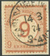 Dt. Reich 30 BrfStk, 1874, 9 Auf 9 Kr. Braunorange, K1 CARLSRUHE IN BADEN, Farbfrisches Prachtbriefstück, Fotoattest Kru - Andere & Zonder Classificatie