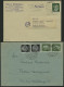 LOTS 1941-45, Partie Von 47 Verschiedenen Belegen Mit Hitler-Freimarken Frankaturen, Teils Seltene Kombinationen, Meist  - Briefe U. Dokumente