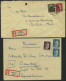 Delcampe - LOTS 1941-45, Partie Von 47 Verschiedenen Belegen Mit Hitler-Freimarken Frankaturen, Teils Seltene Kombinationen, Meist  - Covers & Documents