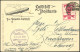 ZEPPELINPOST 19A BRIEF, 1919, Bodenseefahrt, Poststempel BERLIN W9, Prachtkarte In Die Schweiz - Luft- Und Zeppelinpost