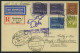 ZULEITUNGSPOST 171 BRIEF, Schweden: 1932, 5. Südamerikafahrt, Einschreibbrief, Pracht - Zeppelin