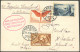 ZULEITUNGSPOST 55 BRIEF, Schweiz: 1930, Englandfahrt, Ohne Ankunftsstempel, Prachtkarte (Fliegertage In Herisau) - Airmail & Zeppelin