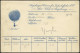 BALLON-FAHRTEN 1897-1916 27.5.1911, Augsburger Verein Für Luftschiffahrt, Abwurf Vom Ballon TILLIE, Postaufgabe In Augsb - Montgolfier