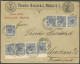 DP CHINA P Vag BRIEF, Petschili: 1901, 2 Pf. Lebhaftgrau, Einzelstück, Dreierstreifen Und Viererstreifen Mit Stegen Auf  - Deutsche Post In China