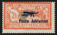 Poste Aérienne N°1, Merson Surchargé 2fr Orange, Neuf ** Sans Charnière - TB - 1927-1959 Ungebraucht