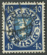 DIENSTMARKEN D 49b O, 1924, 40 Pf. Schwärzlichviolettultramarin/mittelcyanblau, Pracht, Gepr. Gruber, Mi. (140.-) - Officials