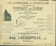 Enveloppe Illustrée Publicitaire Fabrique De Parquets Aug Lachapelle SA Mortsel Lez Anvers CAD Franchise Bruxelles 1932 - Lettres & Documents