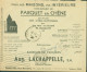 Enveloppe Illustrée Publicitaire Fabrique De Parquets Aug Lachapelle SA Mortsel Lez Anvers CAD Franchise Bruxelles 1932 - Cartas & Documentos