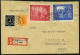 Delcampe - ALLIIERTE BES. 1946-48, 11 Verschiedene Belege Auslandspost, Meist Pracht, Besichtigen! - Other & Unclassified