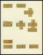 DIENSTMARKEN B D 16-31 , O, überwiegend Postfrische Sammlung Wertstreifen-Nachdrucke, Mit 88 Werten, Fast Nur Prachterha - Autres & Non Classés